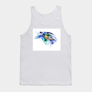 Swimming Sea Turtle Tank Top